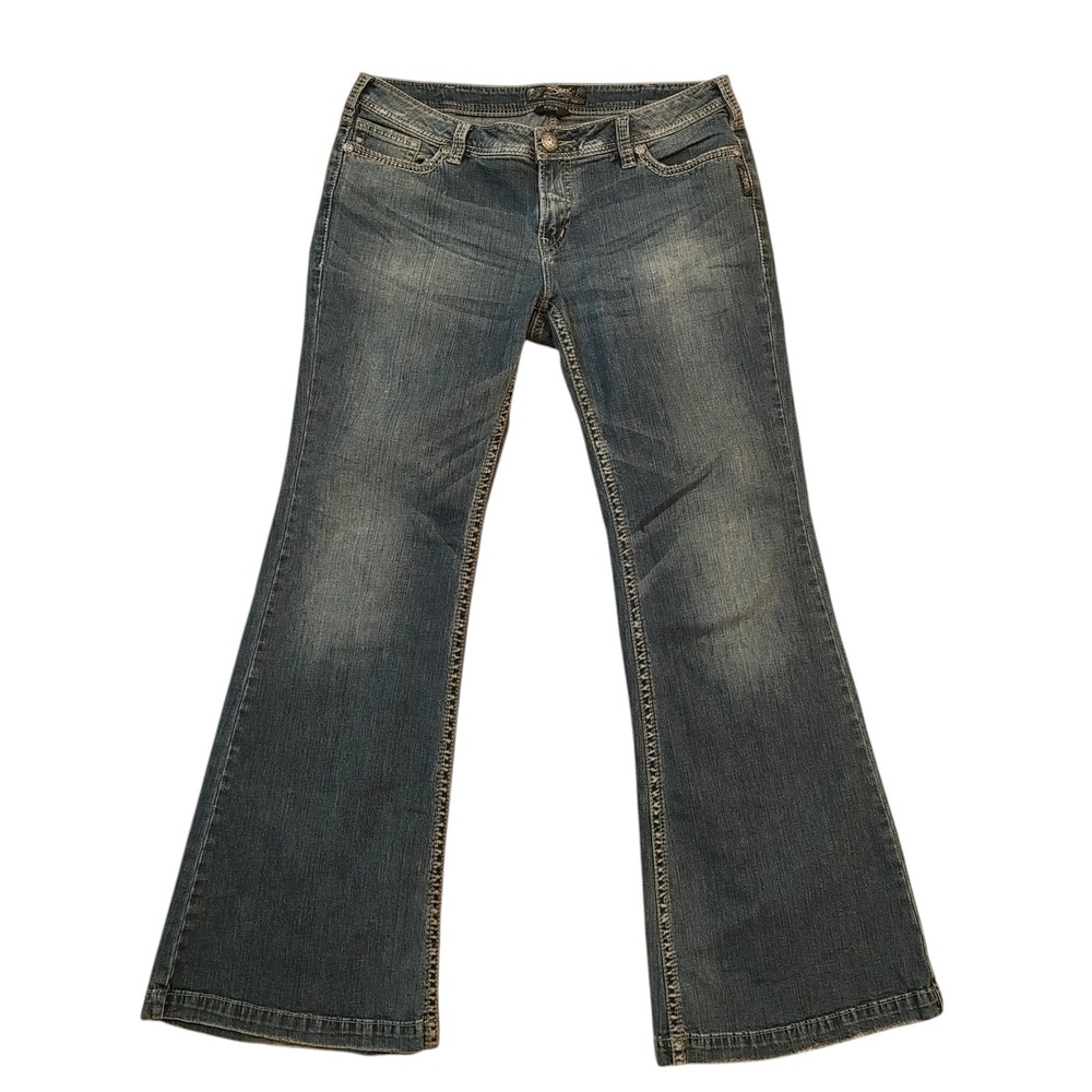 Silver Jeans Co Pica Bootcut Jeans Womens Medium Wash Blue Denim Western Size 31